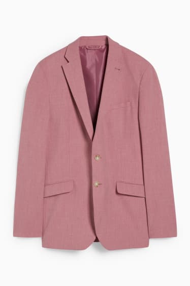 Men - Mix-and-match tailored jacket - slim fit - Flex - stretch - pink