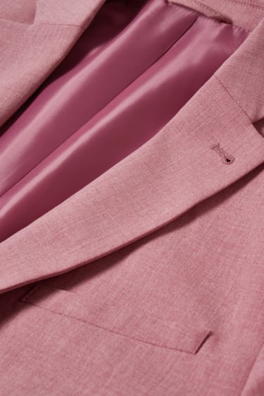 Hommes - Veste de costume - slim fit - Flex - matière extensible - rose