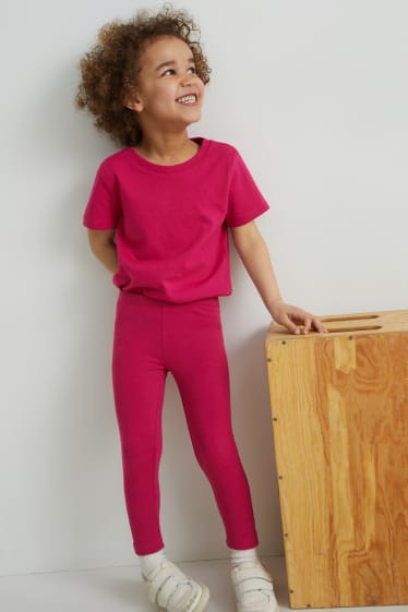 Enfants - Legging chaud - rose