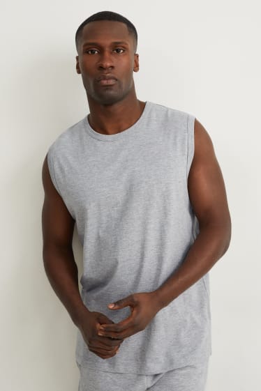 Hombre - Camiseta sin mangas - gris jaspeado