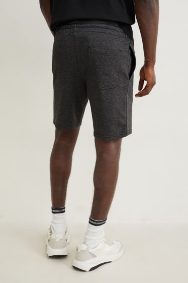 Hombre - Shorts deportivos - negro jaspeado