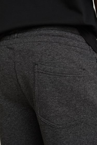 Men - Sweat shorts - black-melange