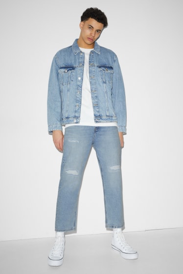 Heren - Crop regular jeans - jeanslichtblauw