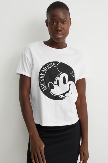 Women - T-shirt - Mickey Mouse - white