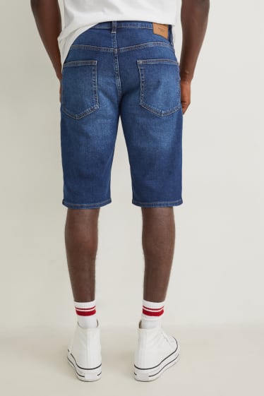 Hommes - Short en jean - jean bleu foncé