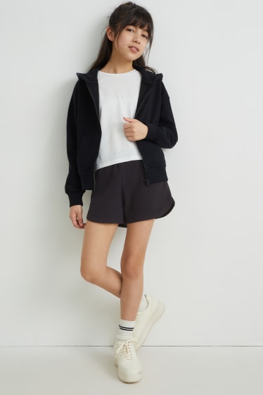 Nena - Pantalons curts de xandall - negre