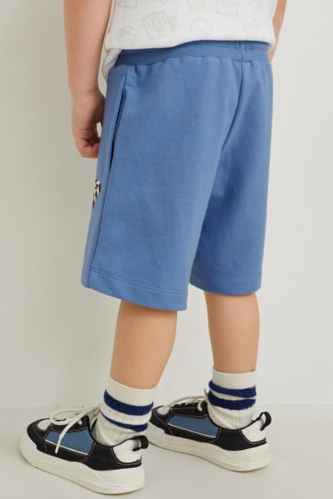 Bambini - Mario Kart - shorts in felpa - blu