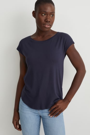 Femmes - T-shirt basique - bleu foncé