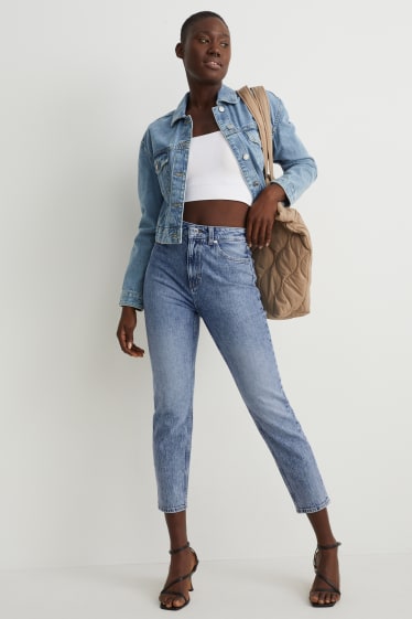 Dona - Mom jeans - high waist - LYCRA® - texà blau clar