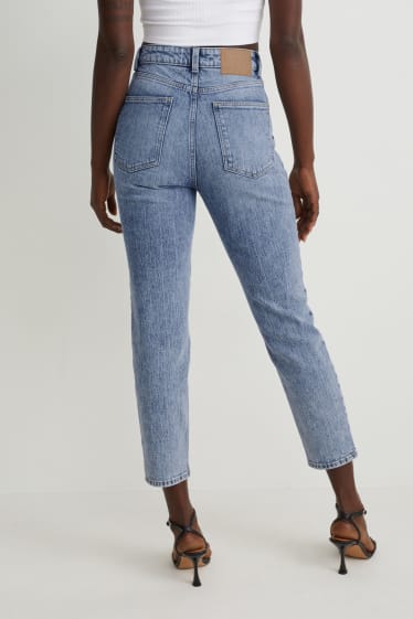 Dames - Mom jeans - high waist - LYCRA® - jeanslichtblauw