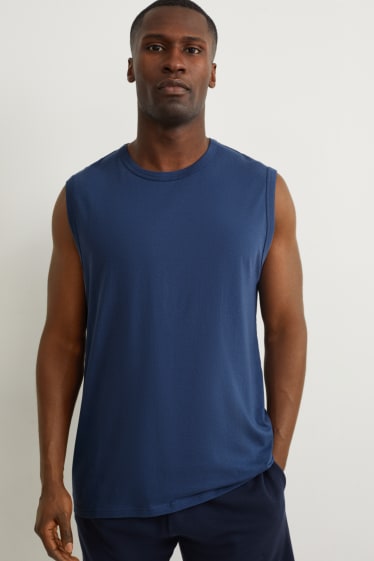 Heren - Tanktop - donkerblauw