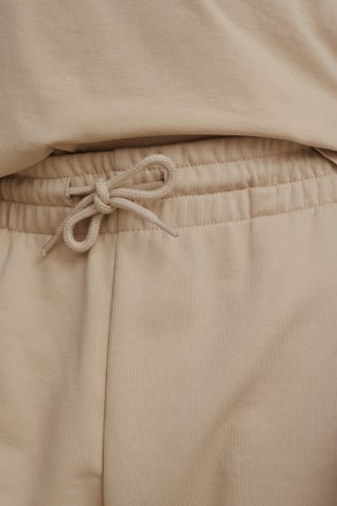 Hommes - Short en molleton - beige