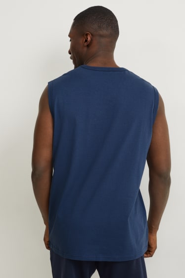 Heren - Tanktop - donkerblauw