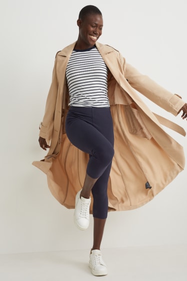 Femmes - Lot de 2 - leggings capri - bleu foncé