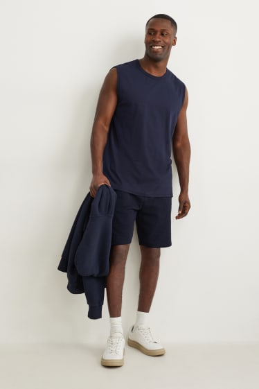 Men - Sweat shorts - dark blue