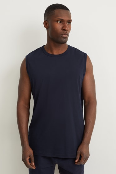 Men - Vest top - dark blue