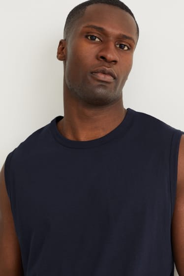 Men - Vest top - dark blue