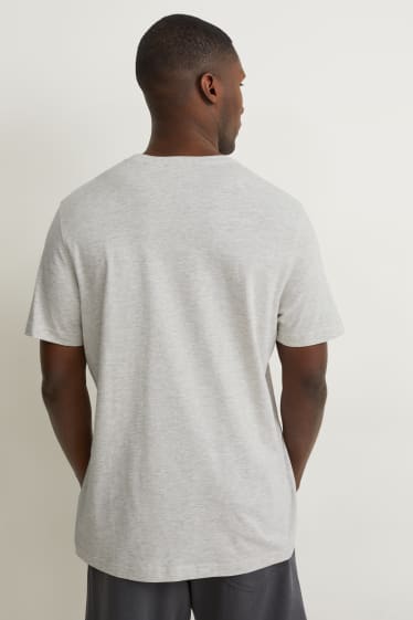 Hommes - T-shirt - gris clair chiné