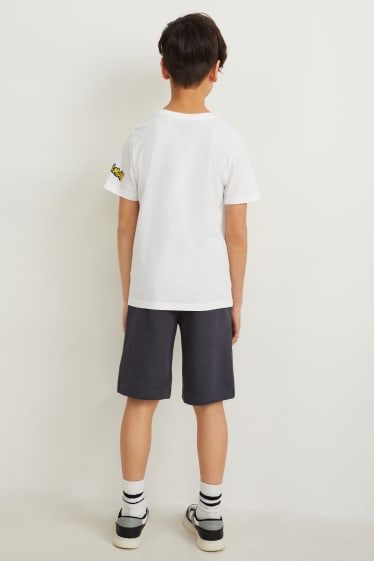 Enfants - Pokémon - ensemble - T-shirt et short en molleton - 2 pièces - blanc