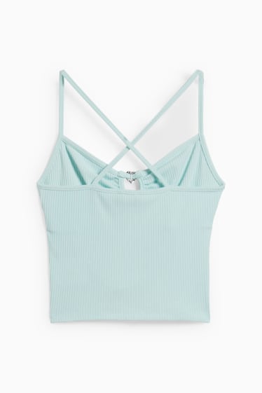 Damen - CLOCKHOUSE - Crop Top - mintgrün