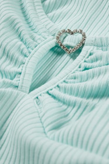 Damen - CLOCKHOUSE - Crop Top - mintgrün