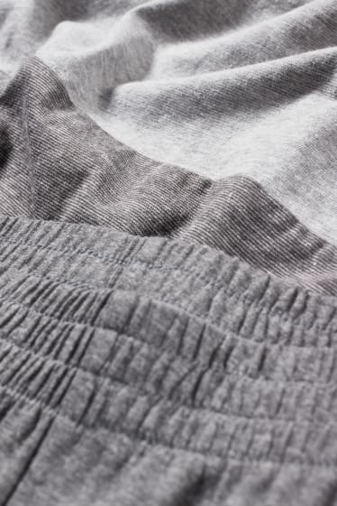 Herren - Shorty-Pyjama - dunkelgrau