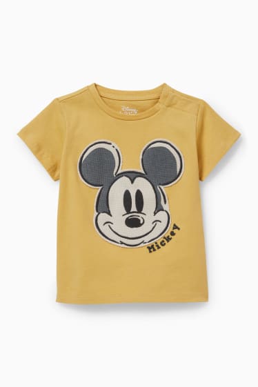 Bebeluși - Mickey Mouse - compleu bebeluși - 2 piese - galben