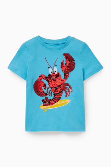 Kinder Jungen - Kurzarmshirt - hellblau