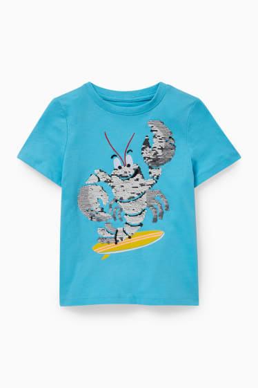 Kinder Jungen - Kurzarmshirt - hellblau