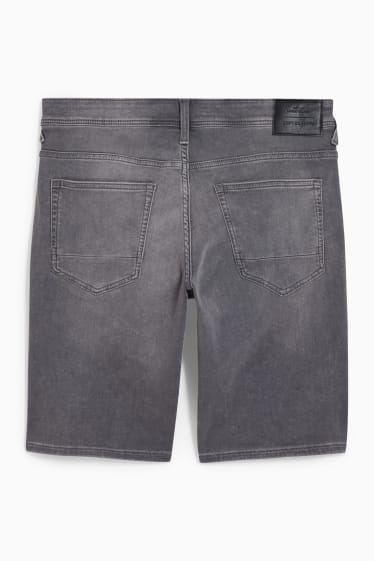 Pánské - Džínové šortky - Flex jog denim - džíny - šedé