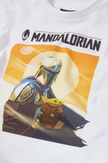 Kinderen - Star Wars: The Mandalorian - T-shirt - wit