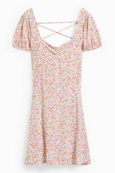 Femmes - CLOCKHOUSE - robe - à fleurs - blanc