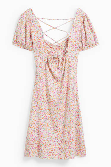 Femmes - CLOCKHOUSE - robe - à fleurs - blanc