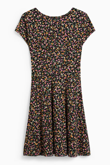 Femmes - CLOCKHOUSE - robe - à fleurs - noir