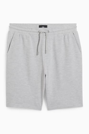 Uomo - Shorts di felpa - grigio chiaro melange