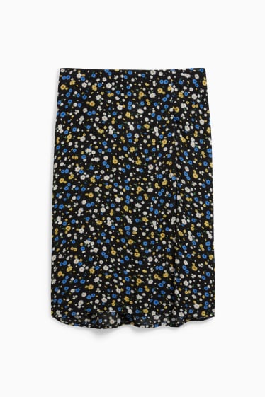 Teens & young adults - CLOCKHOUSE - skirt - floral - black