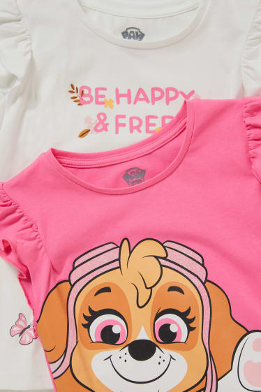 Bambine - Confezione da 2 - Paw Patrol - maglia a maniche corte - bianco