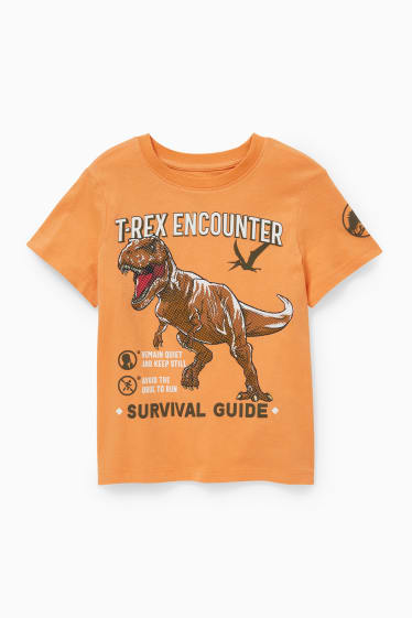 Dzieci - Jurassic World - koszulka z krótkim rękawem - pomarańczowy