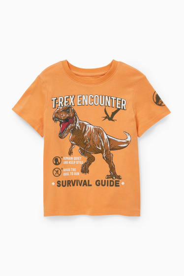 Kinder - Jurassic World - Kurzarmshirt - orange