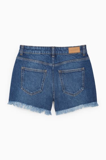 Ragazzi e giovani - CLOCKHOUSE - shorts di jeans - vita alta - jeans blu