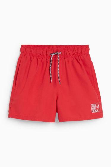 Kinder - Badeshorts - rot