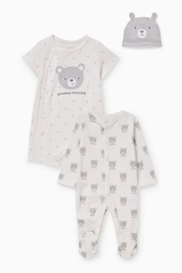 Unisex - Erstlings-Set - 3 teilig - weiss