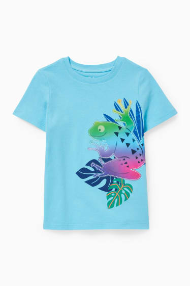 Kinder Jungen - Kurzarmshirt - helltürkis