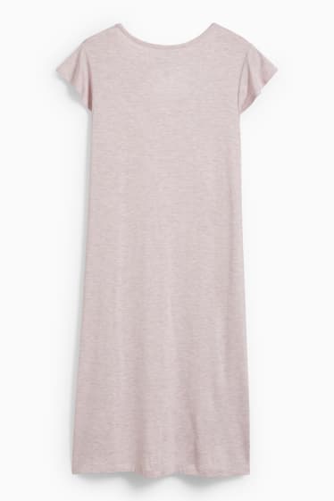 Women - Viscose nightshirt - rose