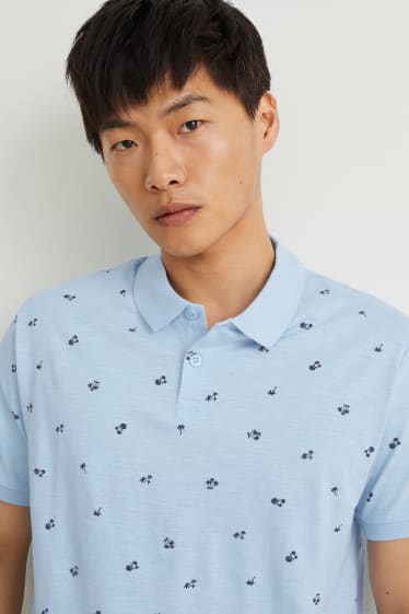 Men - Polo shirt - light blue