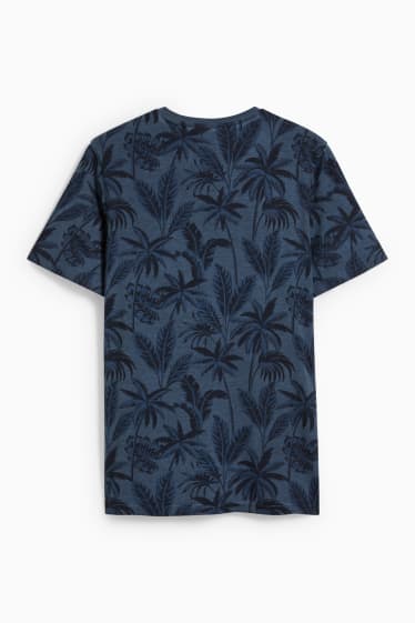 Uomo - T-shirt - blu scuro