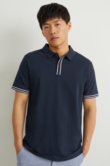 Men - Polo shirt - dark blue