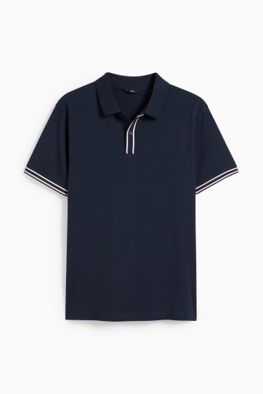 Bărbați - Tricou polo - albastru închis