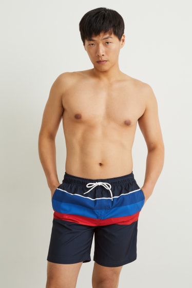 Hommes - Short de bain - bleu foncé