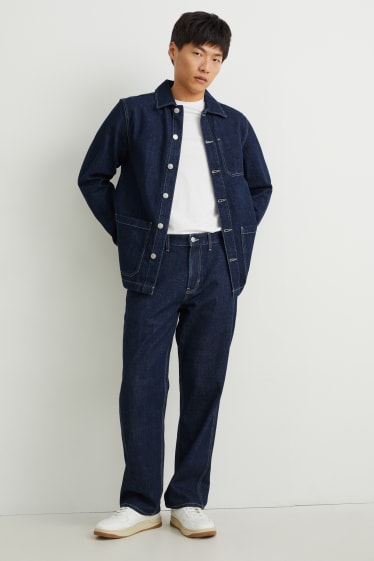 Uomo - Relaxed jeans - con fibre di canapa - jeans blu scuro